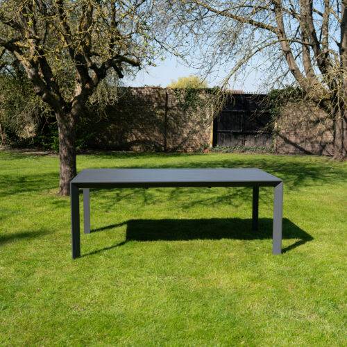 Ensemble 4/8p en full aluminium Gris avec 6 fauteuils MODULO - Image 3