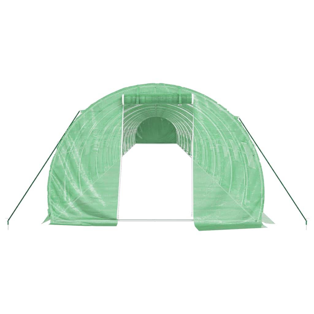 Serre tunnel de jardin 60m² bâche PE et acier culture potager verte 20x3m – ComfortXL Outdoor Living - Image 4