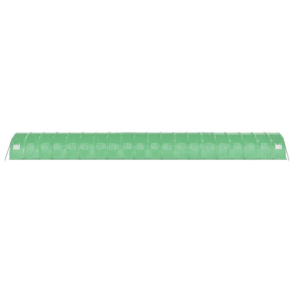 Serre tunnel de jardin 60m² bâche PE et acier culture potager verte 20x3m – ComfortXL Outdoor Living - Image 5