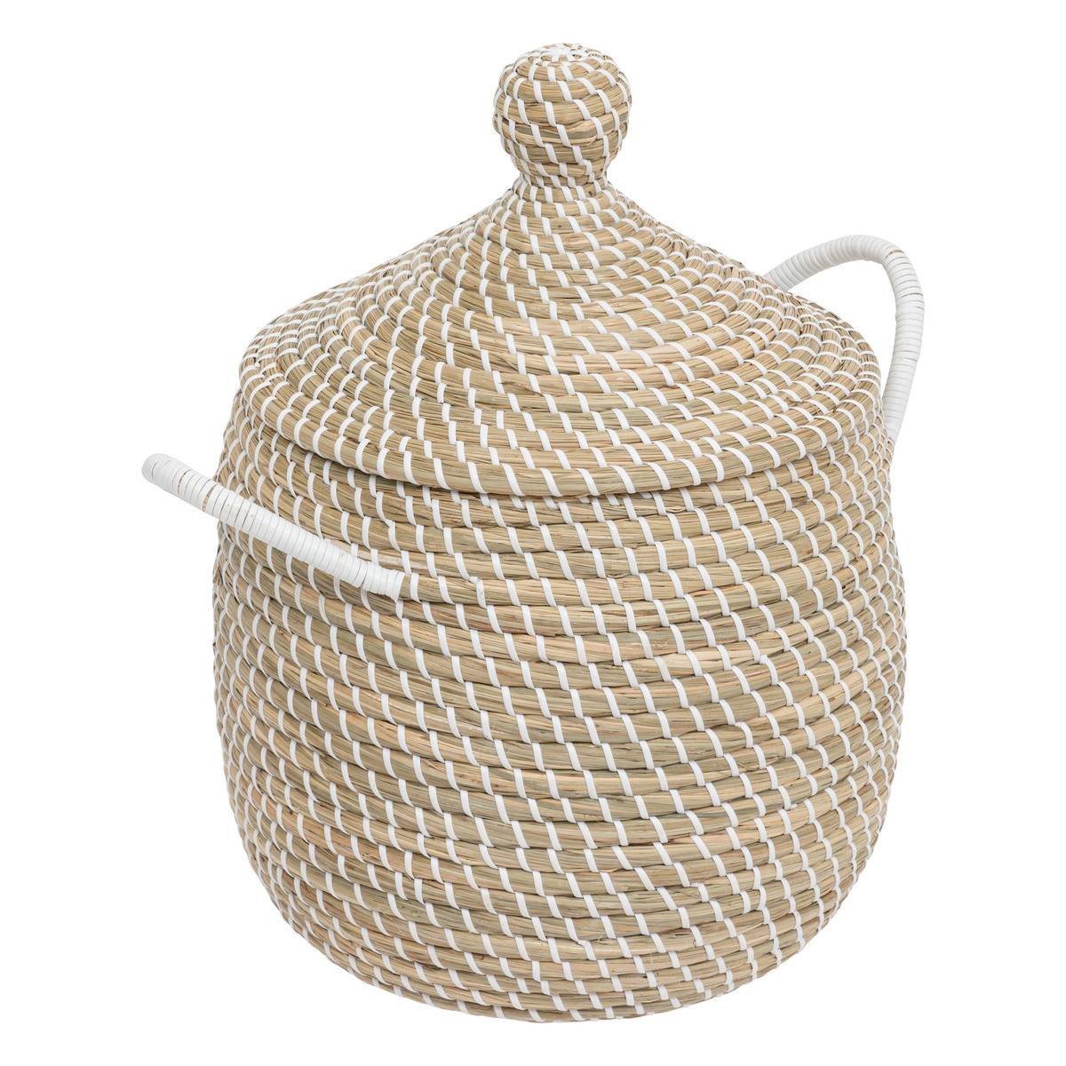 Lot de 2 Paniers de rangement avec couvercle D 39 et D 30 cm - Image 4