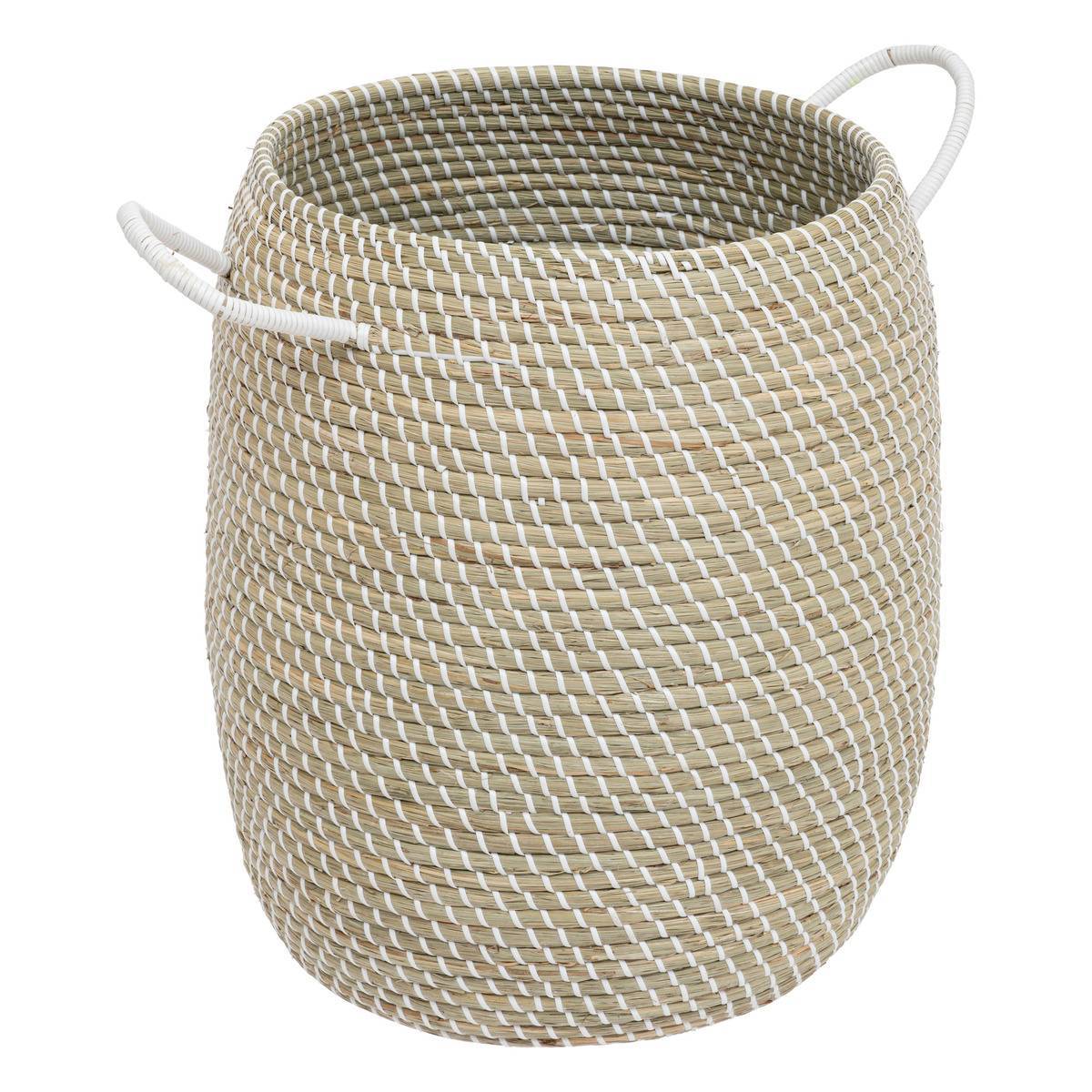 Atmosphera - Lot de 2 paniers "Soleya" D30/39cm beige - Atmosphera Créateur d'intérieur - Image 4