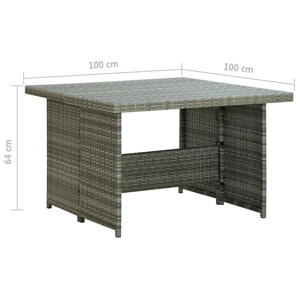 Vidaxl - Salon de jardin 6 pcs avec coussins résine tressée gris vidaXL 315231 - Image 3