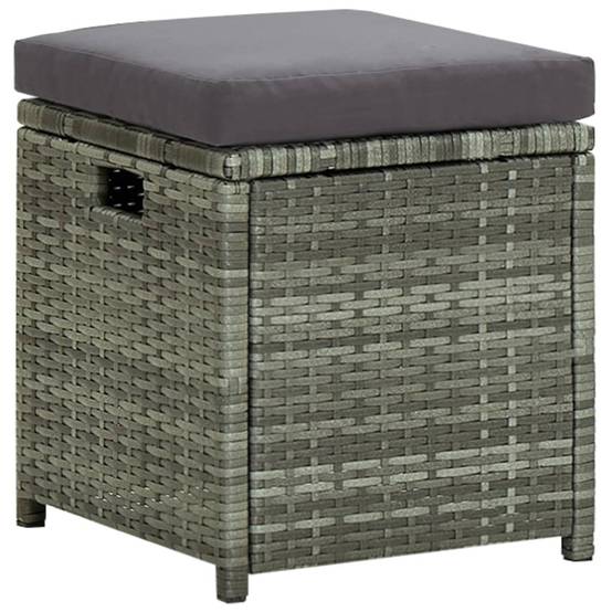 Vidaxl - Salon de jardin 6 pcs avec coussins résine tressée gris vidaXL 315231 - Image 6