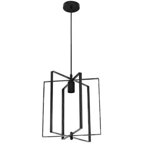Suspension NOBEL métal noir carré 60W - Image 2