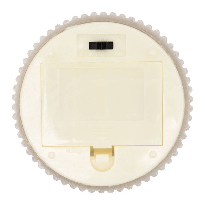 Lot de 3 Bougies LED Flamme scintillante Ø7,5cm H10/12,5/15cm avec nervures Cire taupe avec télécommande - Image 3