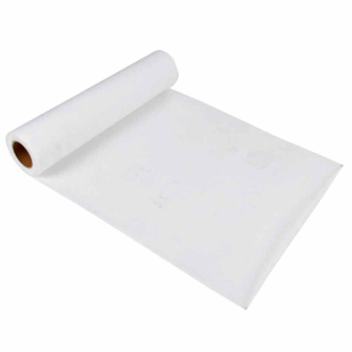 Chemin de Table Jetable "Intissé" 30cmx7m Blanc