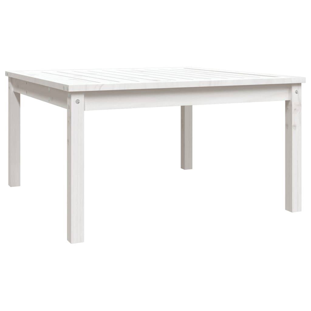 PANGIVO - Table de jardin bois massif pin blanc 82,5 x 82,5 x 45 cm - PANGIVO - Image 2