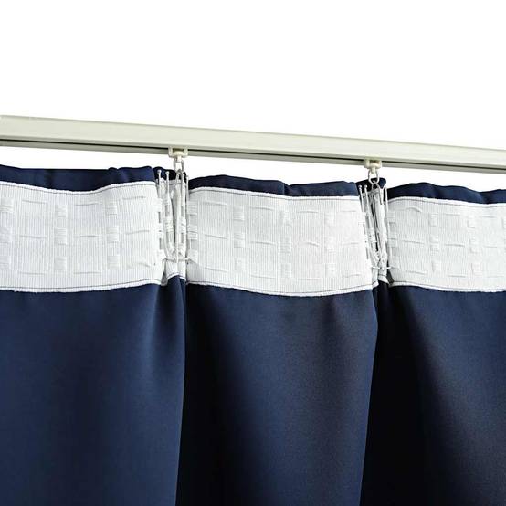 Rideaux occultants - Panneaux de rideau avec crochets 2 pcs Bleu 140x245 cm - Image 4