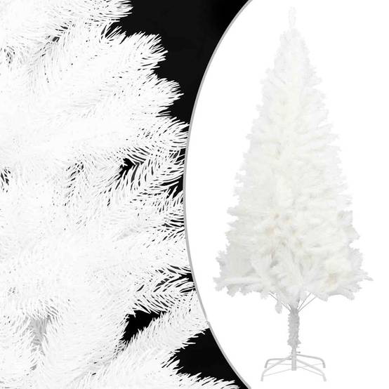 Sapin de Noël | Arbre de Noël artificiel aiguilles réalistes blanc 210 cm Maison Chic - Image 2