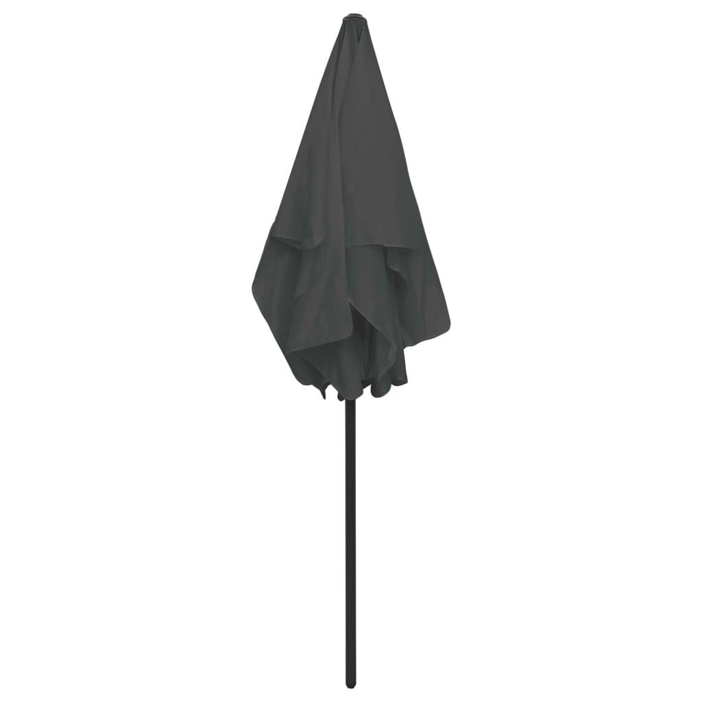 Helloshop26 - Parasol de plage 180 x 120 cm anthracite - Image 5