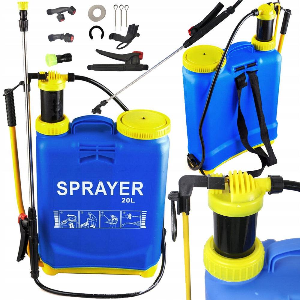 Importdistrib - Pulvérisateur sac dos jardin à pression lance 20L 4 bar - Image 1