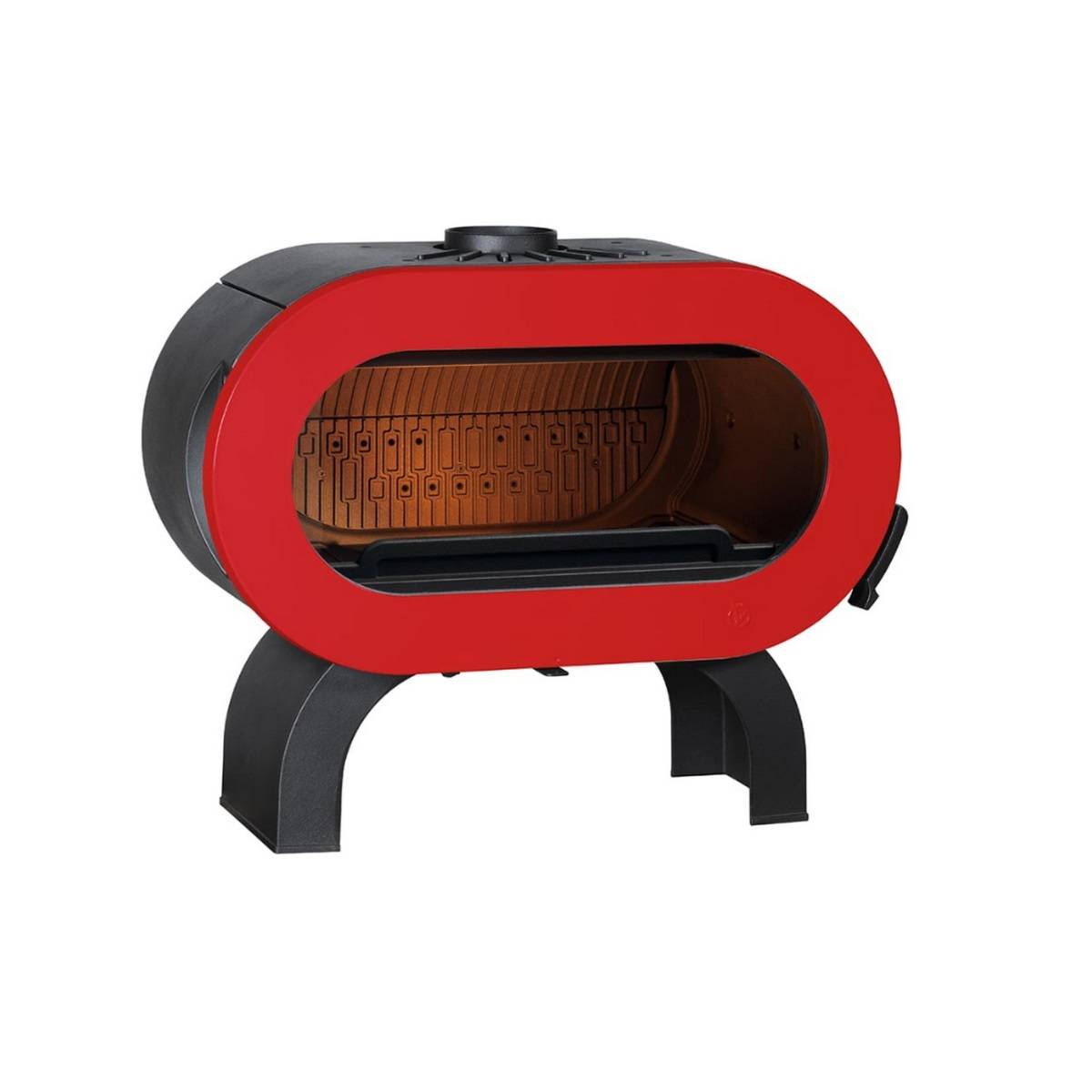 Invicta - Poêle à bois fonte 10kw rouge P647947 Invicta - Image 1