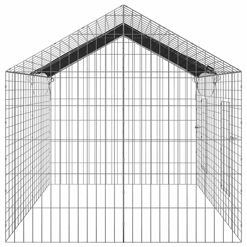 Vidaxl - Cage pour lapins Argent 200 x 78 x 78 cm Acier galvanisé vidaXL 42019233 - Image 9