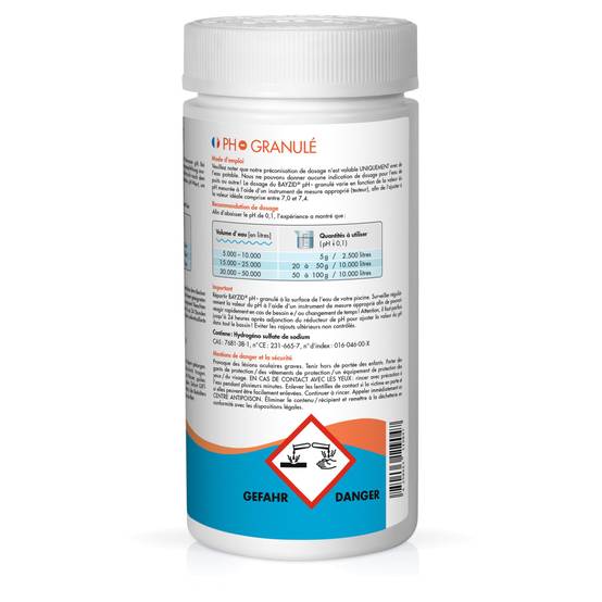 pH moins granulés Bayzid® en sceaux de 1,5 KG x 12 - Image 4
