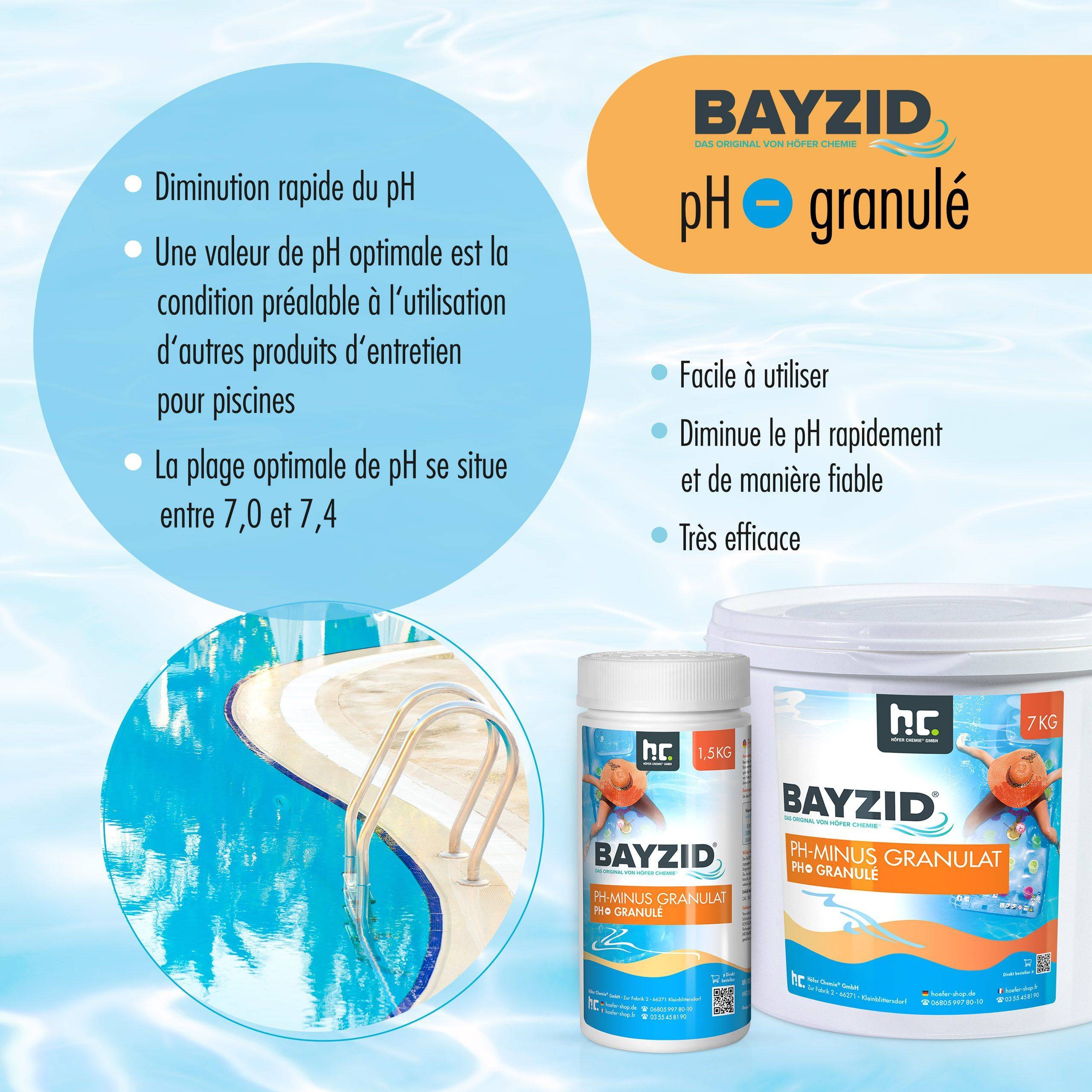 pH moins granulés Bayzid® en sceaux de 1,5 KG x 12 - Image 3