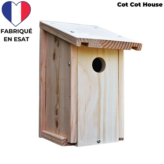 Nichoir à oiseaux en kit pour mésanges - Cot Cot House - Image 1