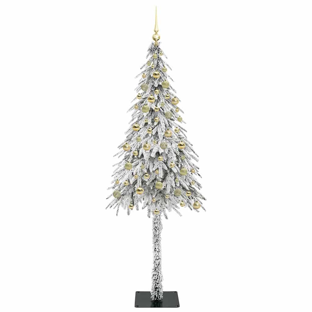 ComfortXL - Arbre de Noël Blanc Enneigé 210 cm, Set de Décoration Complet avec 300 LED Intégrées – ComfortXL Outdoor Living - Image 4