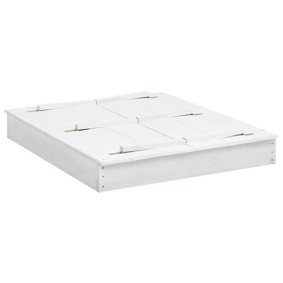 Maison Chic - Bac à sable - Maison de jeu pour enfants Bois de sapin Blanc 95x90x15 cm - Image 1