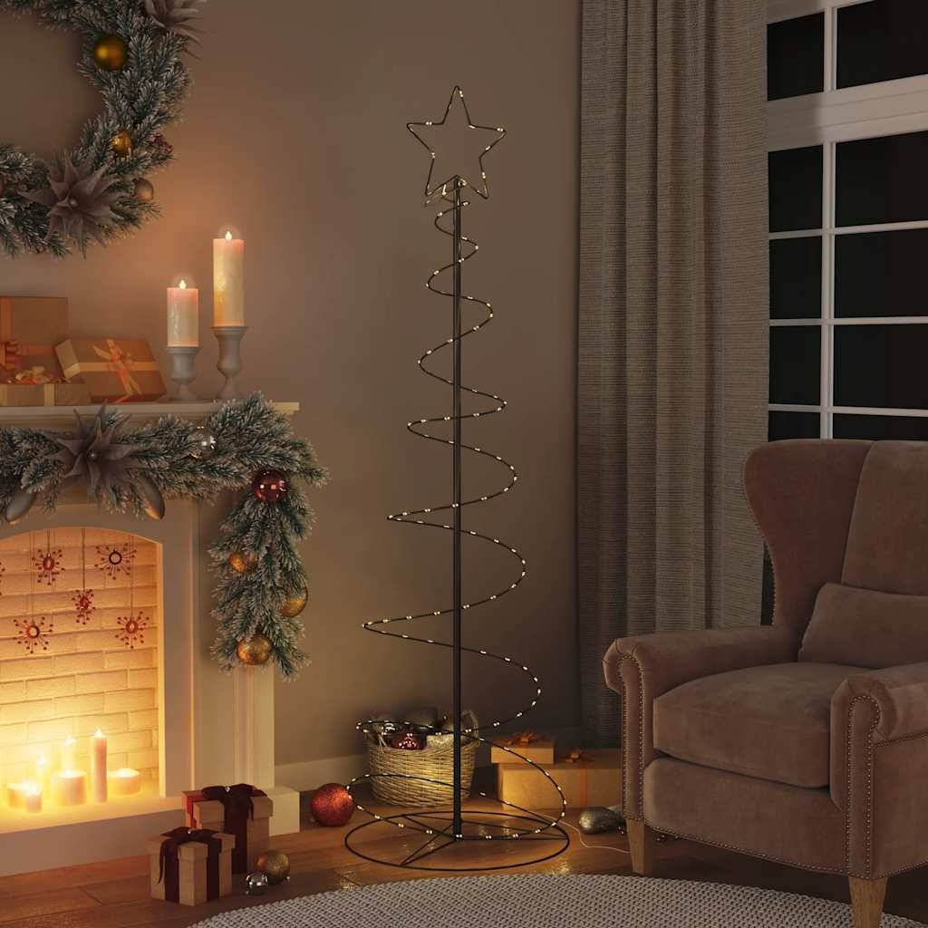 Sapin De Noël - Arbre de Noël lumineux conique 120 LED blanc chaud 180 cm - Image 2