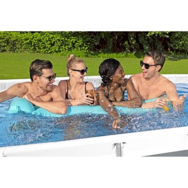 Bestway - Kit Piscine hors sol tubulaire BESTWAY - Steel Pro Max™ - 404 x 201 x 100 cm - Rectangulaire (Filtre a cartouche, échelle) - Image 3