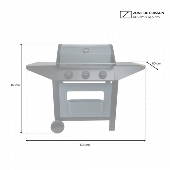 Barbecue Gaz BURN 3B - Image 6
