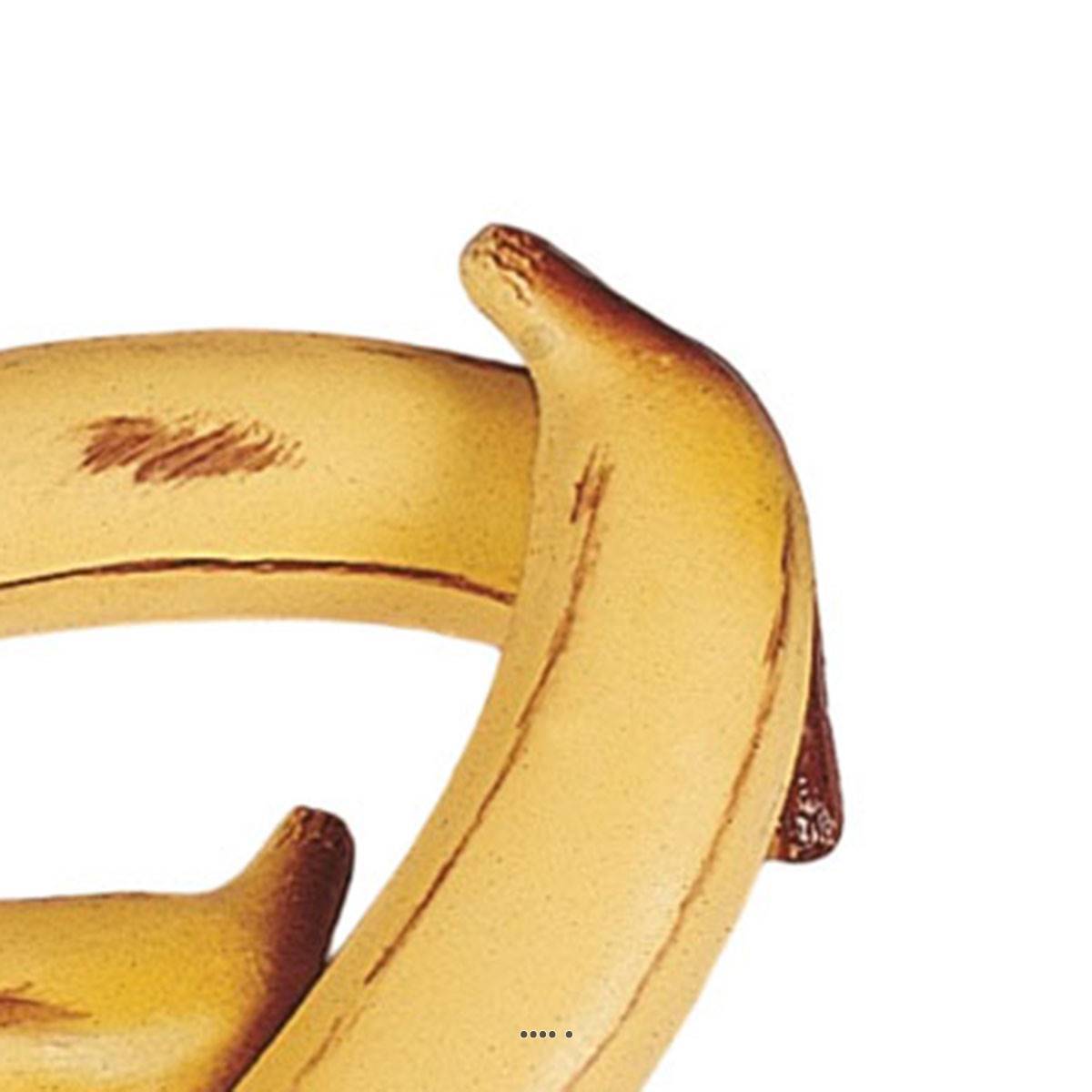 Artificielles - Banane artificielle grande taille X 3 en Plastique soufflé L 190x35 mm - Image 3