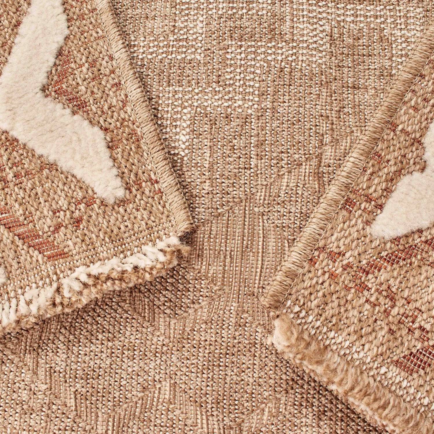 Autre - Tapis intérieur et extérieur en polypropylène marron 60x180cm - Image 4