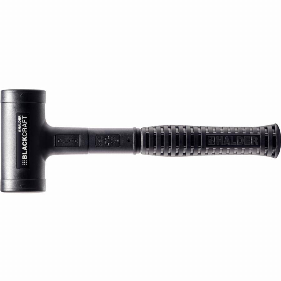 Maillet BLACKCRAFT, avec manche en tube d'acier incassable, habillé de PUR et ergonomique, poignée antidérapante - D=50 mm - 3379.050