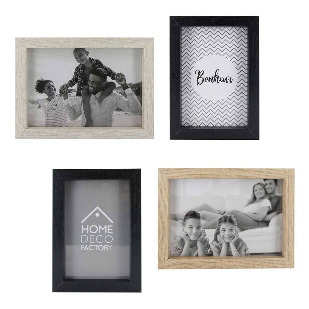 The Home Deco Factory - Cadres photos en bois  (Lot de 4) - Image 1