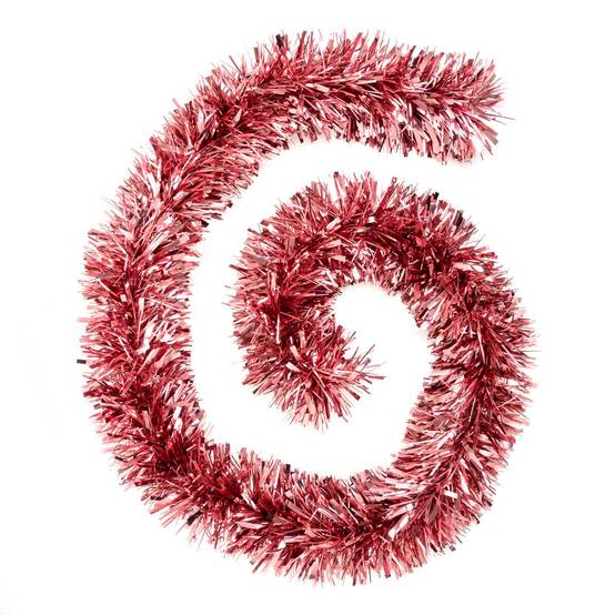 Guirlande de noël "Boa" brin fin rose 150x8x2m ATMOSPHERA CREATEUR D'INTERIEUR - Image 2