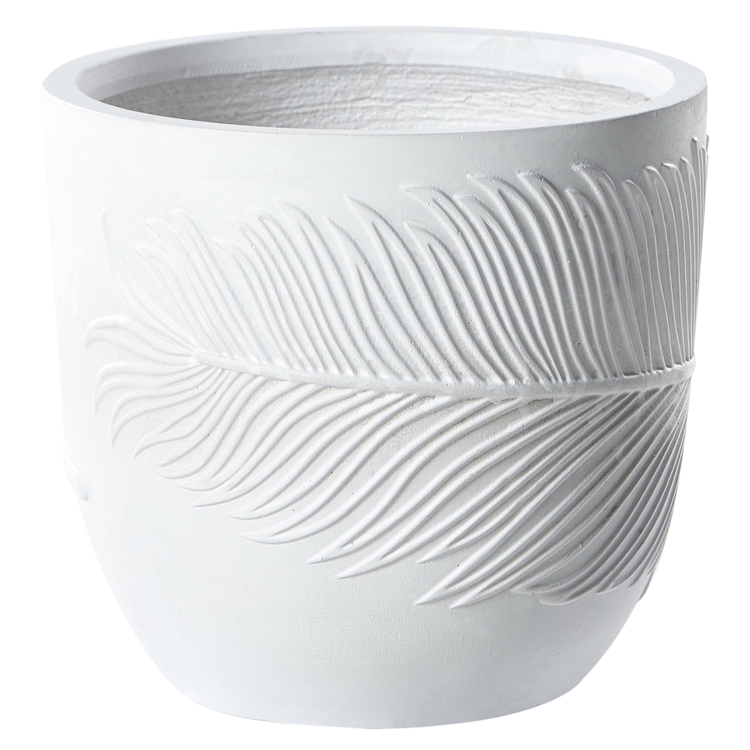 Beliani - Cache-pot d'extérieur Fibre d'argile Blanc cassé FTERO - Beliani - Image 2