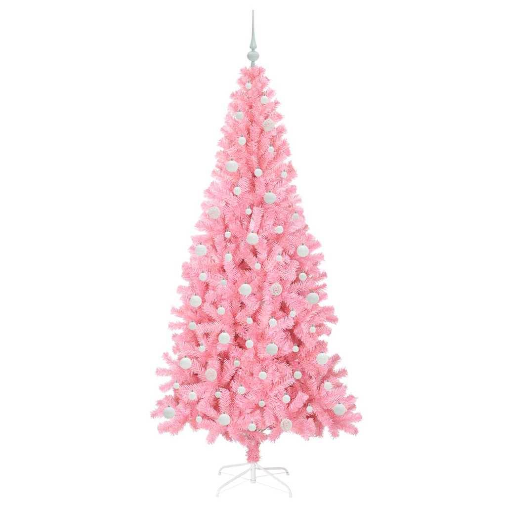 ComfortXL - Kit Sapin de Noël Rose 2.1m, Prêt à Décorer avec Lumières et 120 Accessoires – ComfortXL Outdoor Living - Image 4