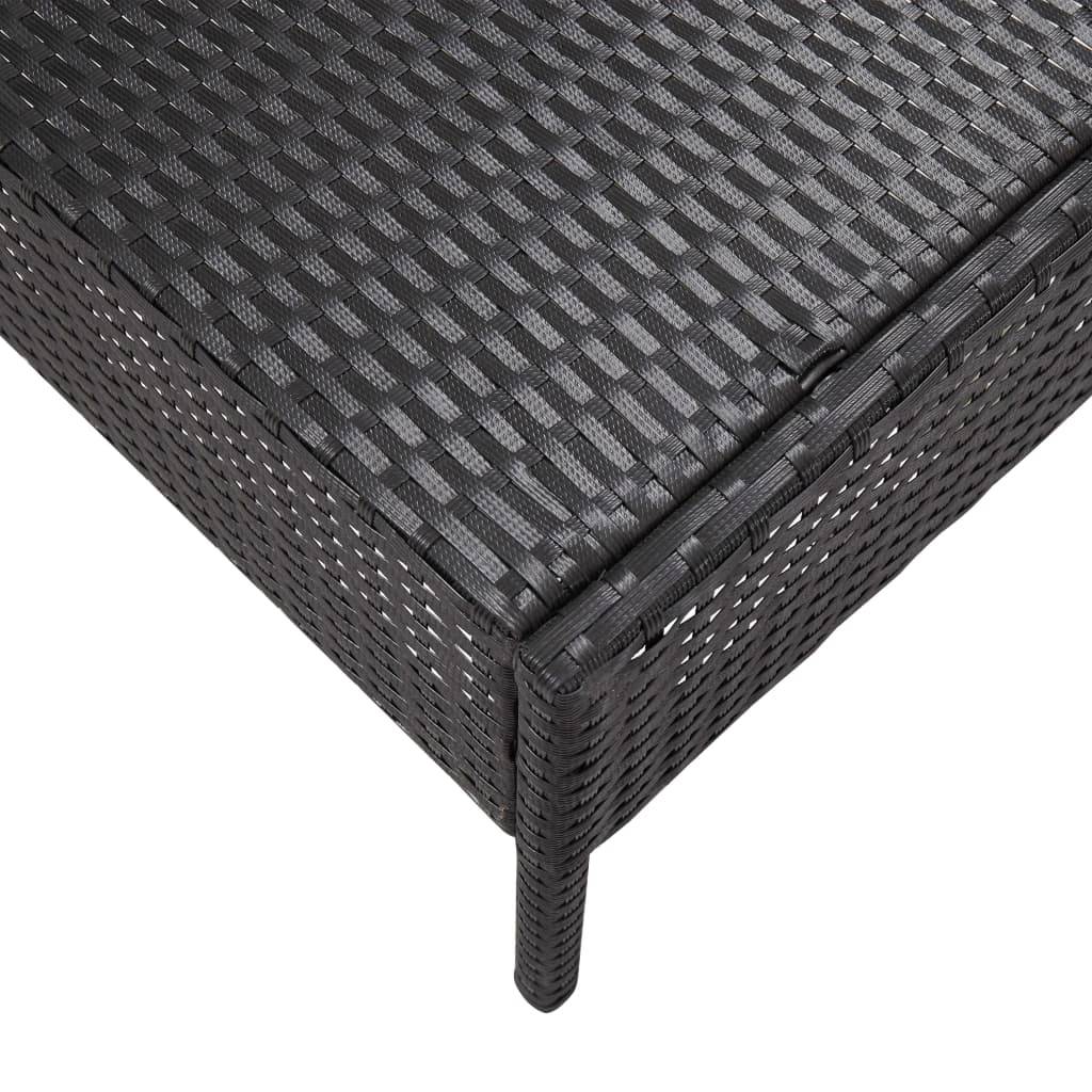 Vidaxl - Salon de jardin 6 pcs avec coussins résine tressée noir vidaXL 48937 - Image 5