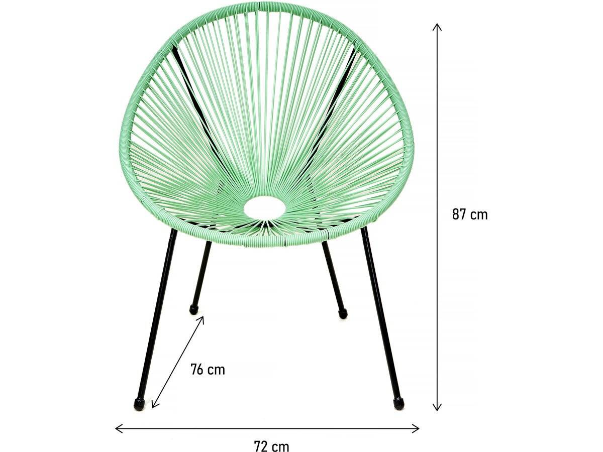 Lot De 2 Fauteuils De Jardin "ania" - Vert -habitat Et Jardin - Image 3
