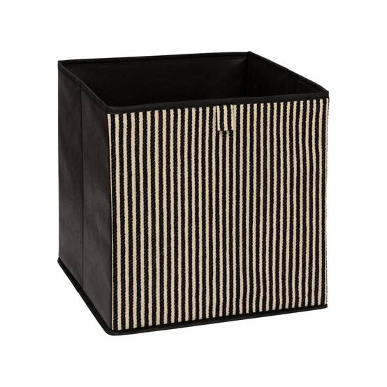 Boîte de Rangement Déco "Cotty" 31x31cm Noir - Image 1