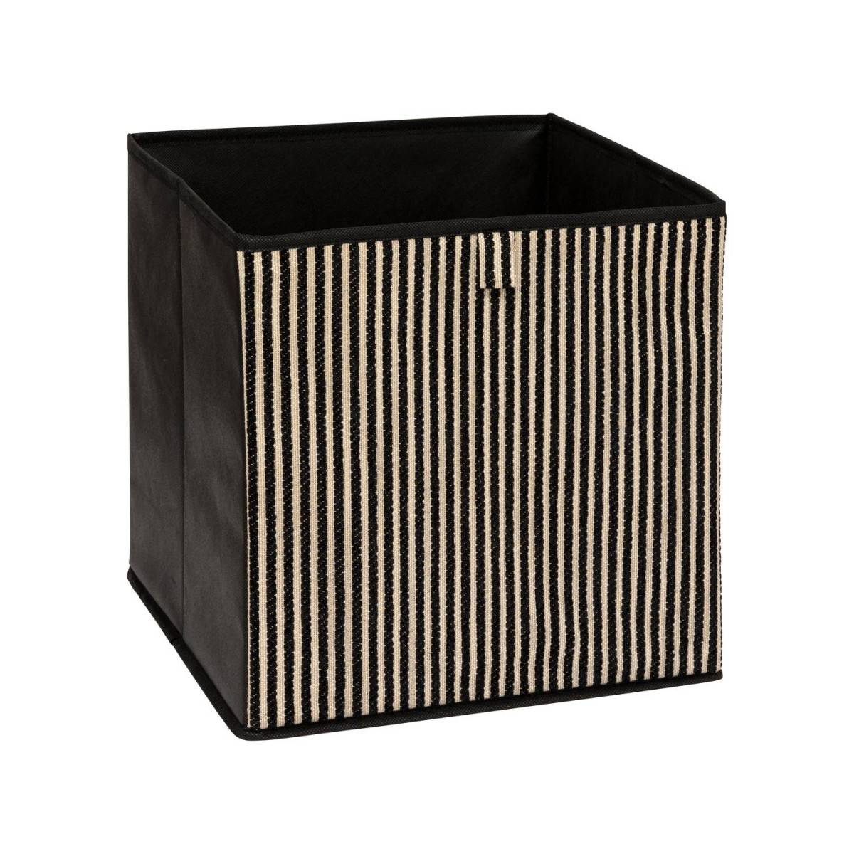 Boîte de Rangement Déco "Cotty" 31x31cm Noir - Image 1