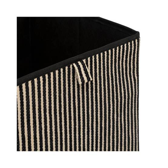 Boîte de Rangement Déco "Cotty" 31x31cm Noir - Image 2