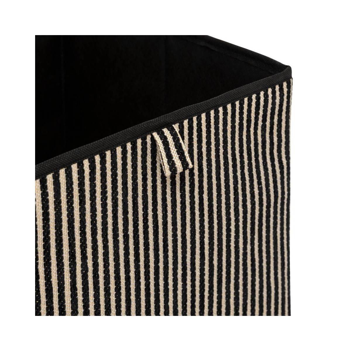Boîte de Rangement Déco "Cotty" 31x31cm Noir - Image 2
