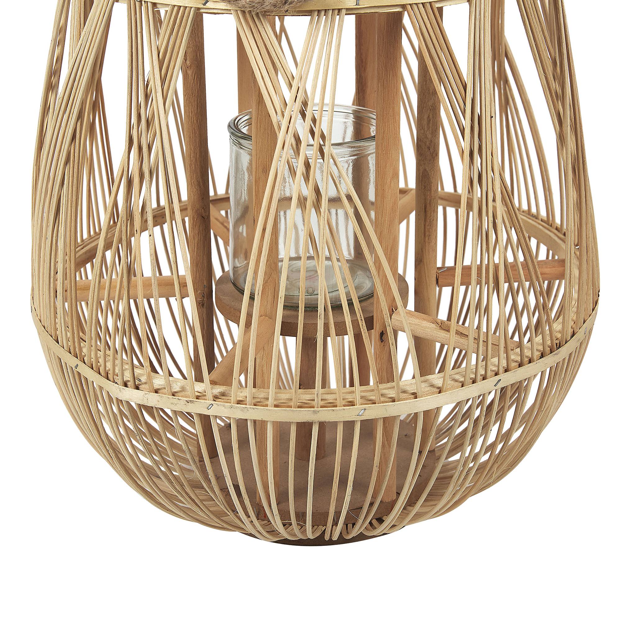 Beliani - Lanterne Bambou Naturel TONGA - 39x39x77- Beliani - Image 6