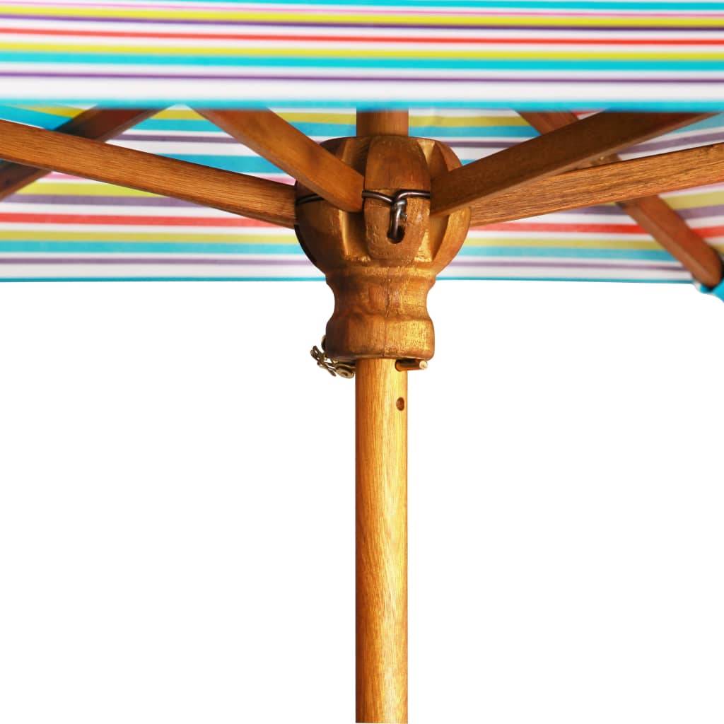 Vidaxl - Table à pique-nique et parasol enfants 79x90x60cm Acacia solide vidaXL 43990 - Image 4