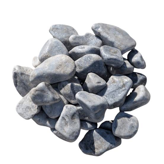 King Matériaux - Galet gris bleu 40/60 mm – Big Bag +/- 1,5T – 10 m² - Image 1
