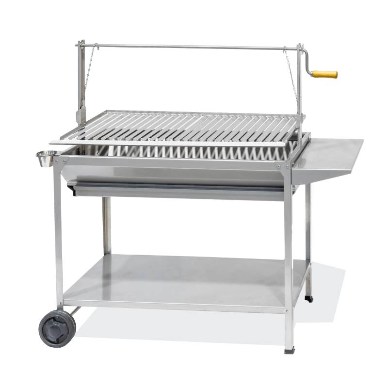 Barbecue Argentino exclusif en acier inoxydable. 100 cm et 80 cm