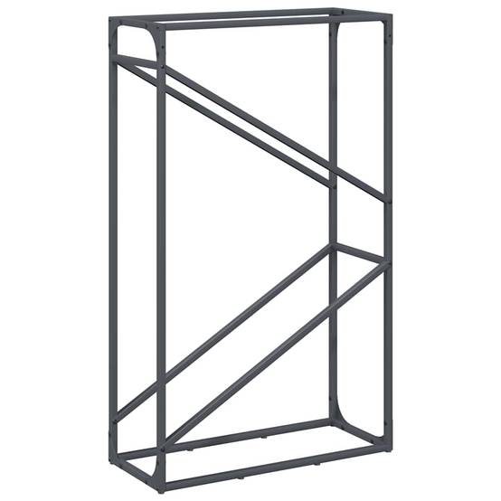 Porte-bûches vertical acier pour cheminée intérieur Anthracite 60x100 cm – ComfortXL Outdoor Living - Image 2