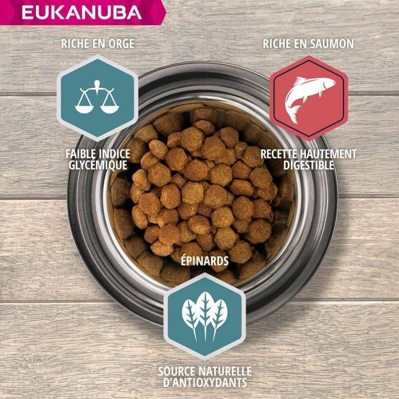 Eukanuba - CROQUETTES CHIEN ADULT SAUMON LARGE - EUKANUBA 12 kg - Image 2