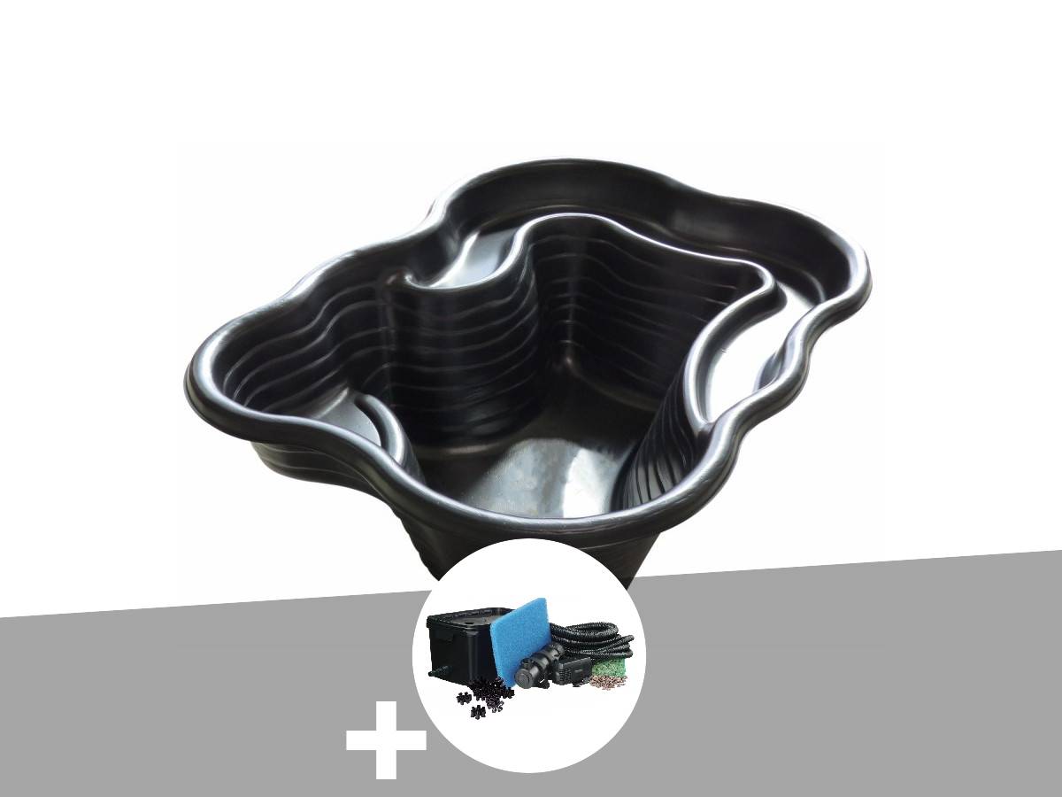 Ubbink - Bassin préformé Iris SI 0,98 m? 150 L + filtre de berge/gravitaire Ubbink