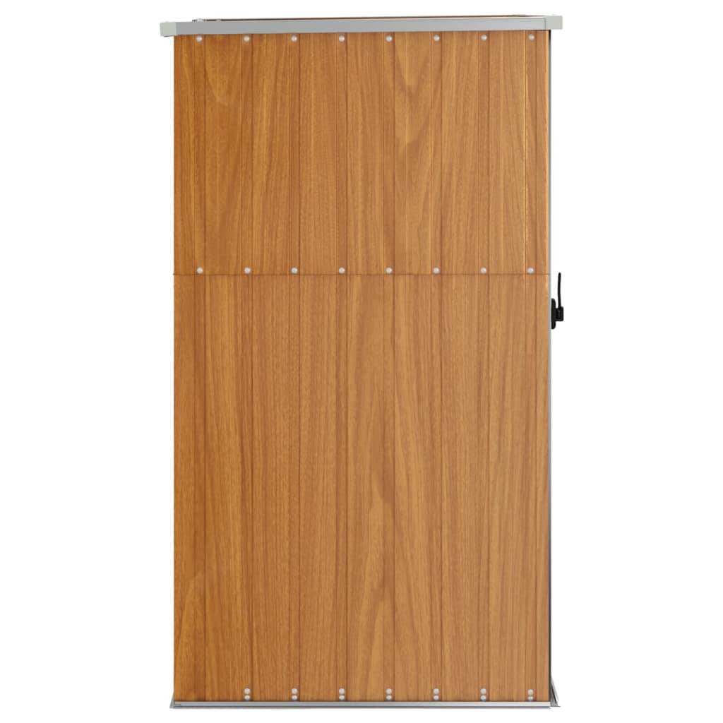 Maison Chic - Abri à outils 0.78m² - Cabane à outils - Abri de jardin marron 88x89x161 cm acier galvanisé MAISON CHIC - Image 4