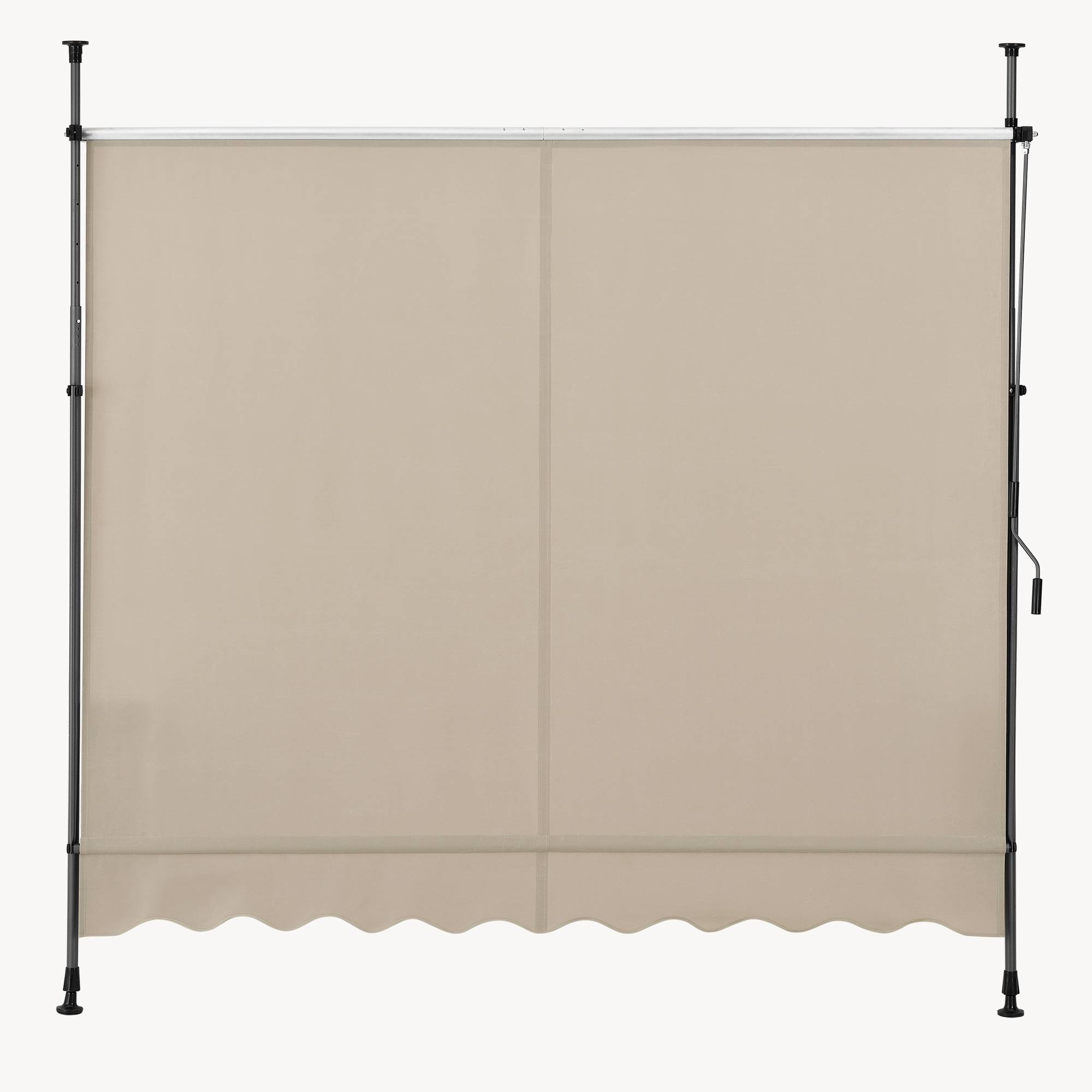 Pro.Tec - Store Banne Manuel Auvent Téléscopique 200 x 120 x 220-309 cm Sable  [pro.tec] - Image 9