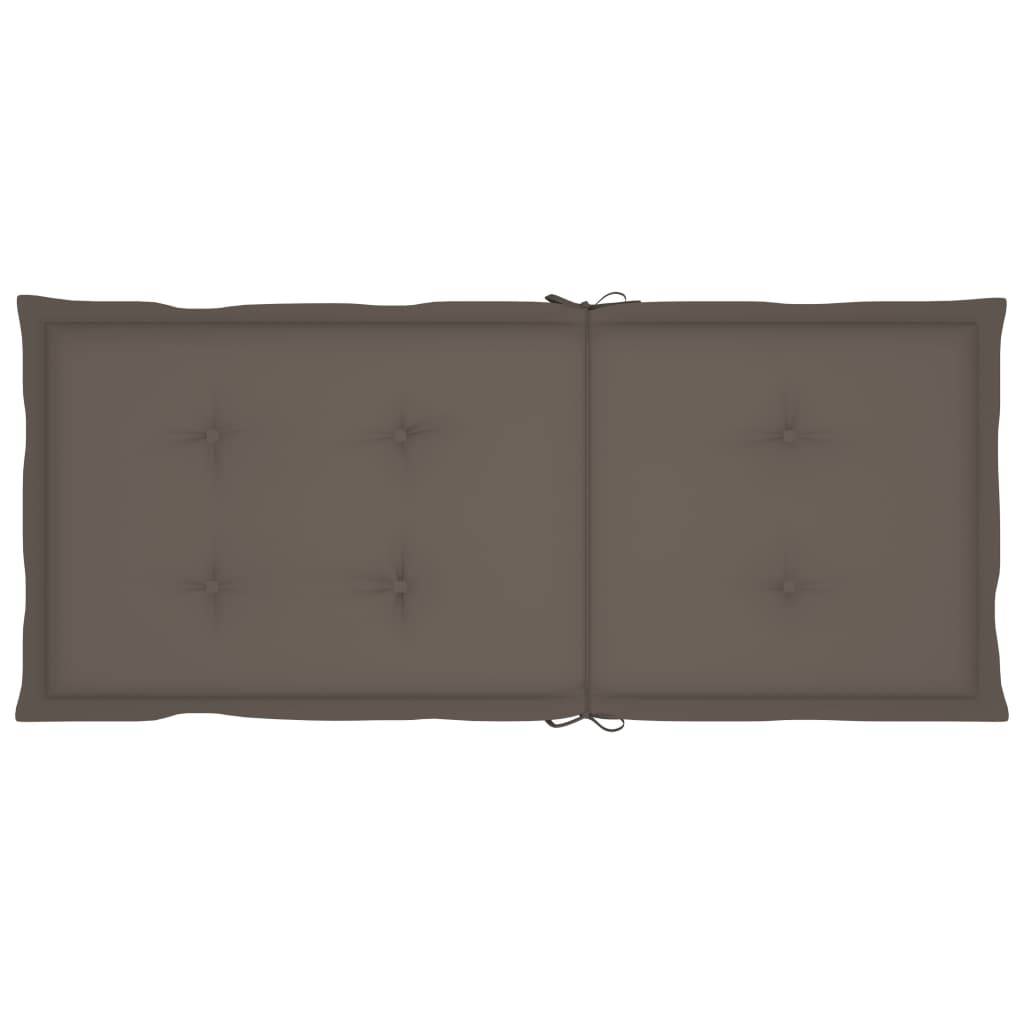 Vidaxl - Chaise à bascule avec coussins Gris Bois d'acacia massif vidaXL 3064217 - Image 7