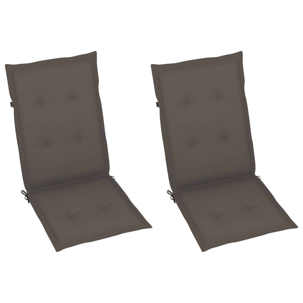 Vidaxl - Chaise à bascule avec coussins Gris Bois d'acacia massif vidaXL 3064217 - Image 6