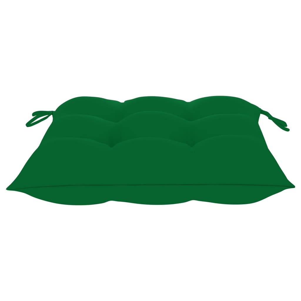 ComfortXL - Salon de Jardin 2 Personnes Acacia Gris et Coussins Épais Verts 7 cm – ComfortXL Outdoor Living - Image 10